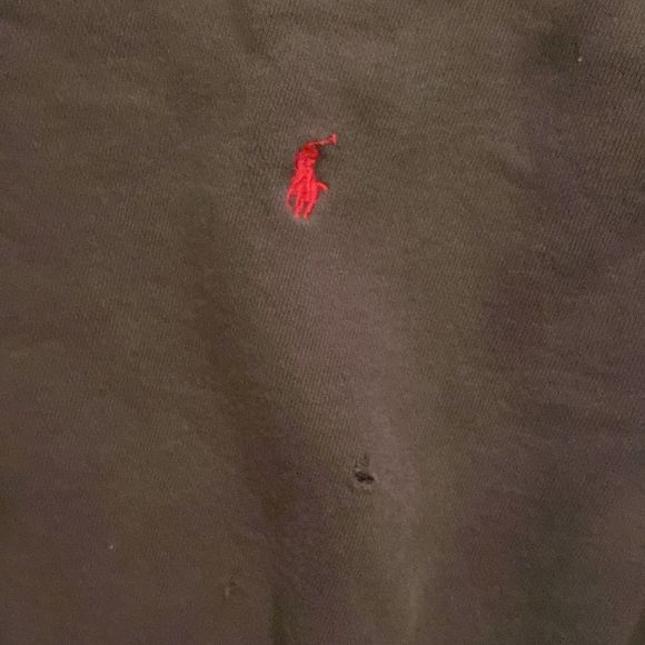 Ralph Lauren Deep Charcoal/Navy Crew Neck Sweatshirt Size Large - Picture 3 of 5